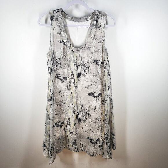 Stella Carakasi Sleeveless Tunic Top Size Medium Spring Summer Sophisticated - Picture 1 of 7